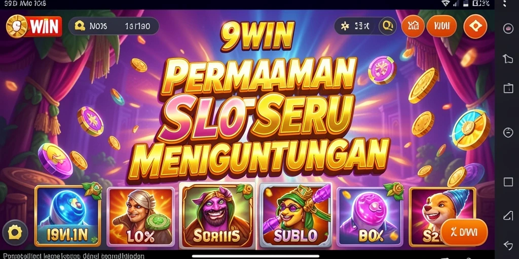 Tampilan menarik dan gameplay mendebarkan dari permainan slot 9WIN.
