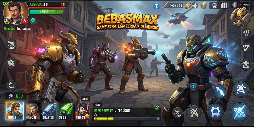 Tampilan menarik gameplay BEBASMAX dengan strategi mendebarkan.