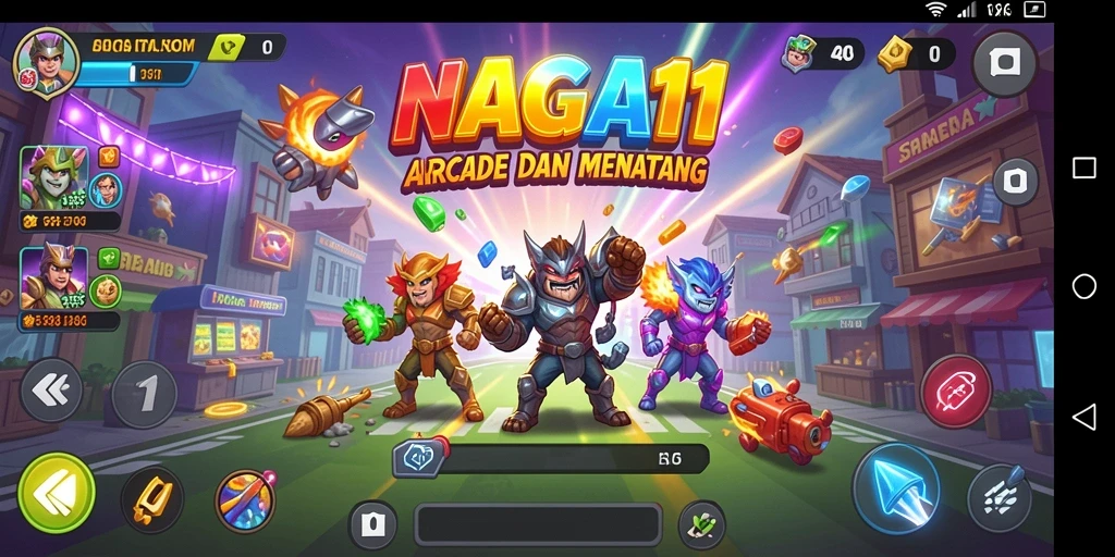 Tampilan gameplay menarik NAGA11 yang penuh aksi dan tantangan.