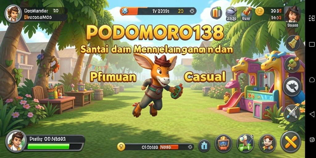 Tampilan menarik dari gameplay PODOMORO138 yang seru dan menyenangkan.