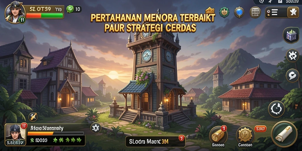 Screenshot utama SLOT39 menampilkan aksi seru dalam game Tower Defense.