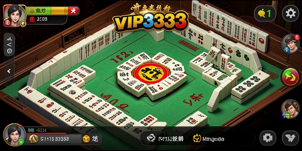 Screenshot utama menunjukan gameplay Mahjong yang mendebarkan.